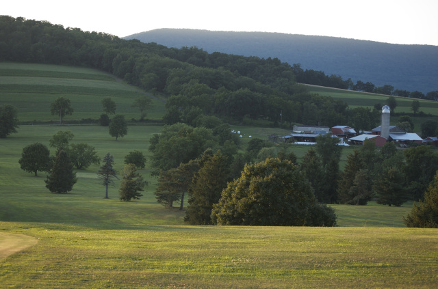 Beautiful farming valley